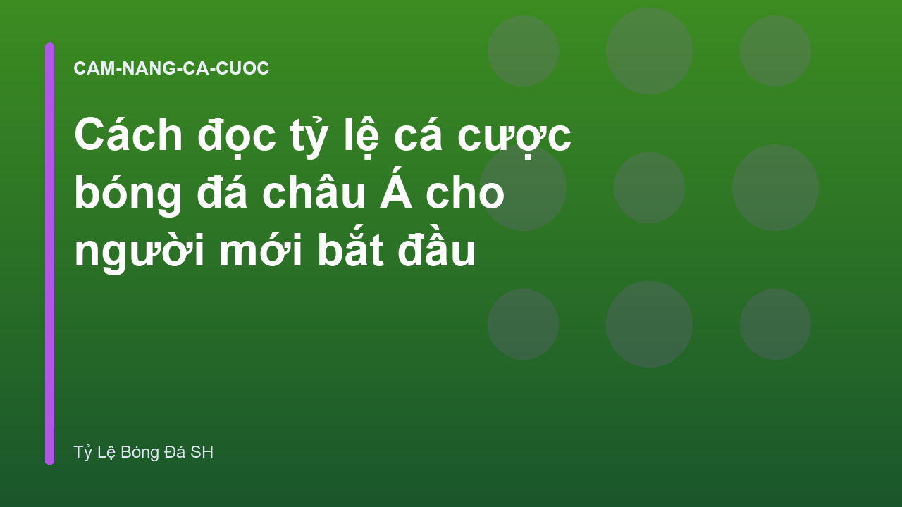 Read more about the article Cách đọc tỷ lệ cá cược bóng đá châu Á cho người mới bắt đầu