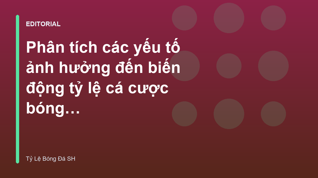 Biểu đồ minh họa biến động tỷ lệ cá cược bóng đá